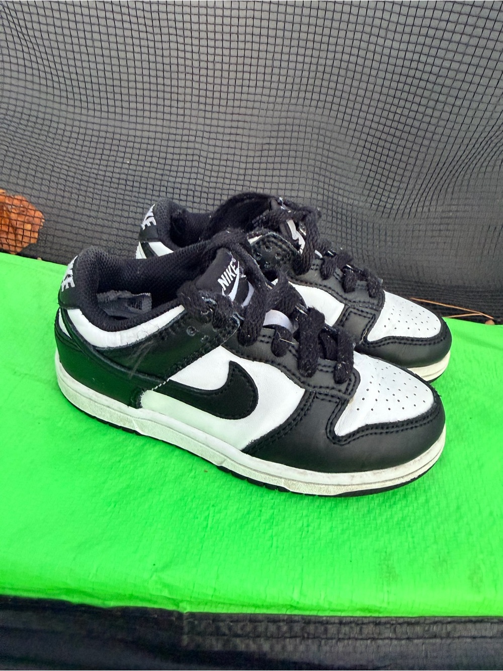 Nike Kids Black and White Low-Top Sneakers